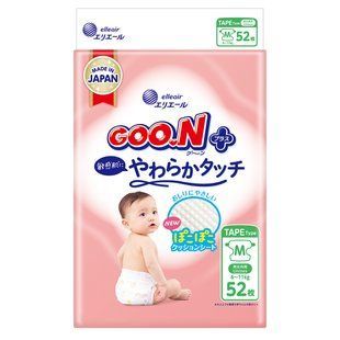 Подгузники Goo.N Plus 3 (M), 6&ndash;11 кг, 52 шт. 21001497 фото
