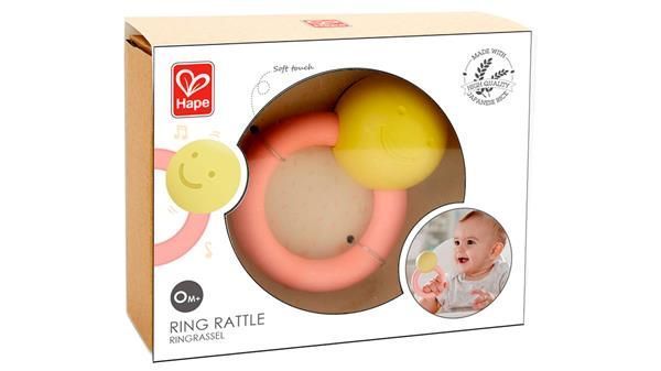 Брязкальце з прорізувачем Hape Веселе колечко E0025 фото