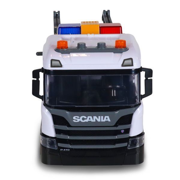 Іграшковий евакуатор TechnoDrive Mid Truck Scania з поліцейською машиною, 38 см 3004KS фото