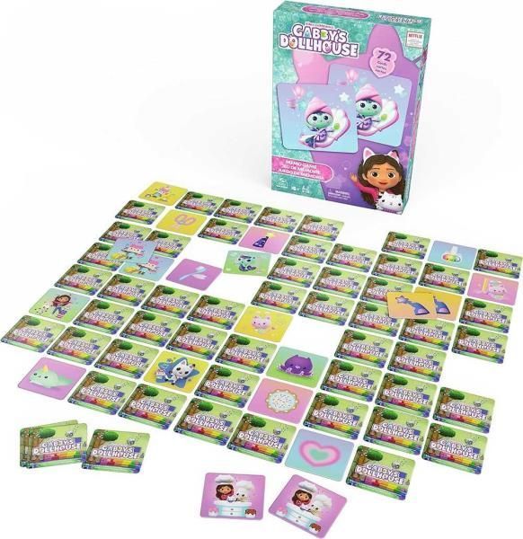 Настольная игра мемори Spin Master &laquo;Кукольный домик Габби&raquo;, 72 карты SM38465-6068353 фото