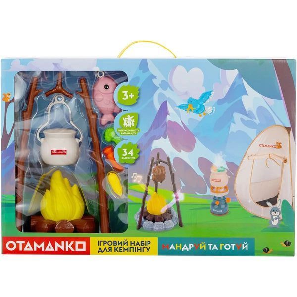 Игровой набор для кемпинга OTAMANKO Мандруй та готуй, 34 детали 532.02.62 фото