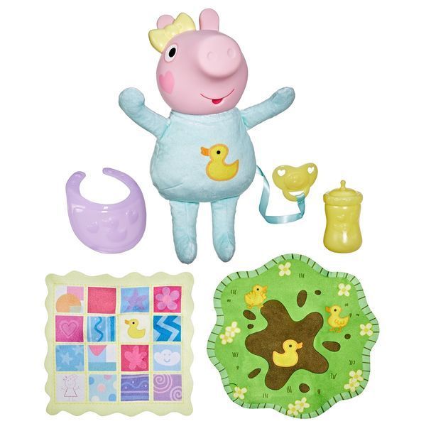 Інтерактивна іграшка Peppa Pig Крихітка Еві зі звуковими ефектами, 28 см G1637 фото