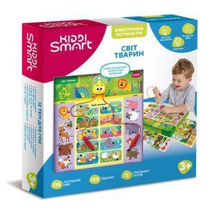 Настольная логическая игра Kiddi Smart Викторина Мир животных S2 157-A-0011-UA фото