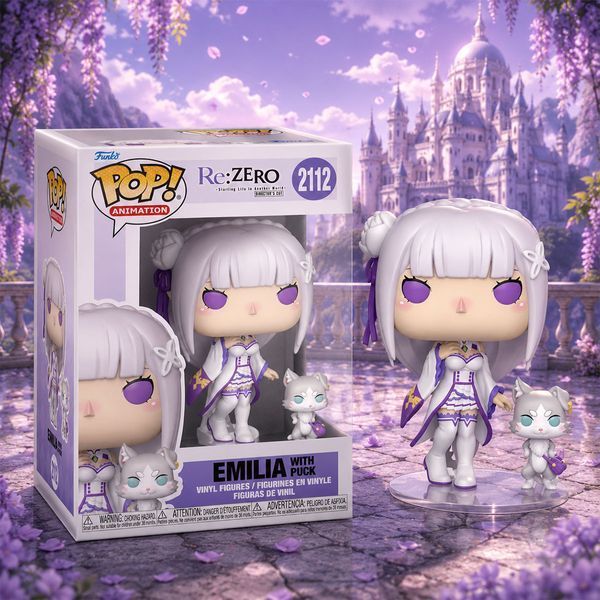 Набір фігурок Funko Pop! Re:ZERO: Емілія з Паком, 2 шт. 86515 фото