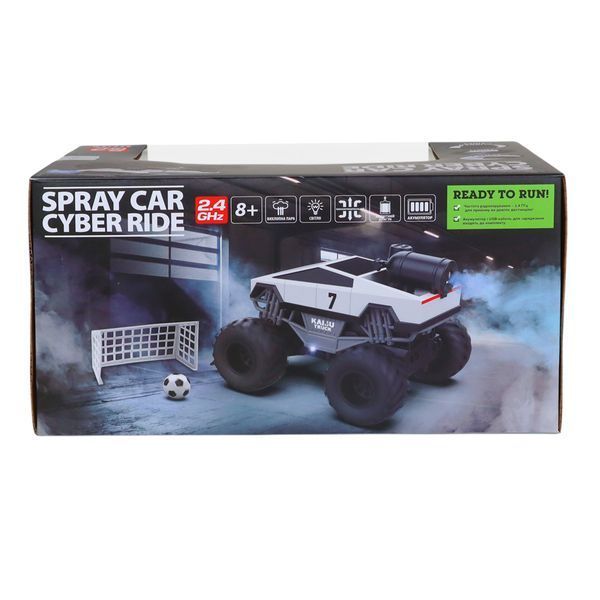 Радіокерована машинка KS Drive Spray Car Cyber Ride з вихлопною парою біла SL-6076RH фото