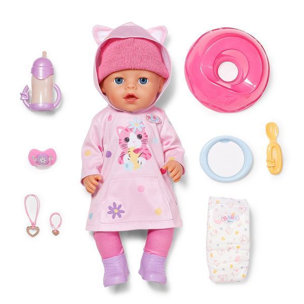Кукла-пупс BABY born Click & Play Эмма в костюме с ушками, 43 см 841020 фото