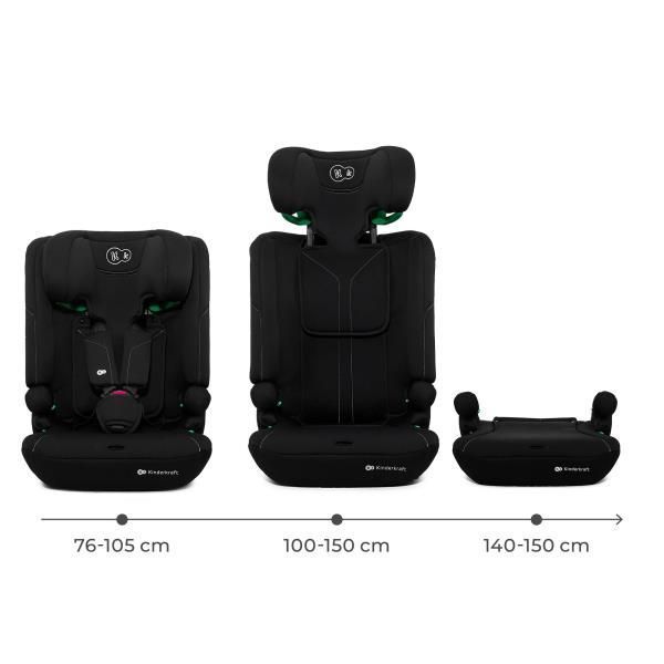 Автокресло Kinderkraft i-Comfy i-Size чёрное KCICOM00BLK0000 фото