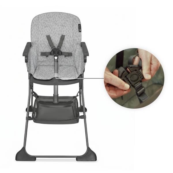 Стільчик для годування Kinderkraft FOLDEE складаний сірий KHFOLD00GRY000N фото