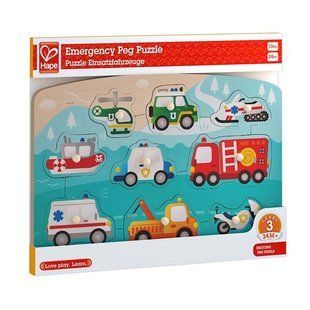 Деревянный сортер Hape Специальный транспорт E1406 фото