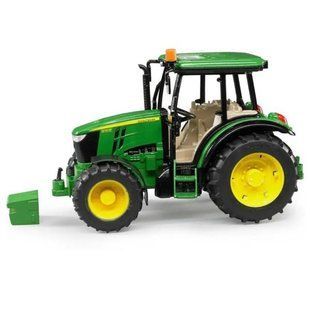 Игрушечный трактор Bruder John Deere 5115M с самосвальным прицепом, 1:16 02108 фото