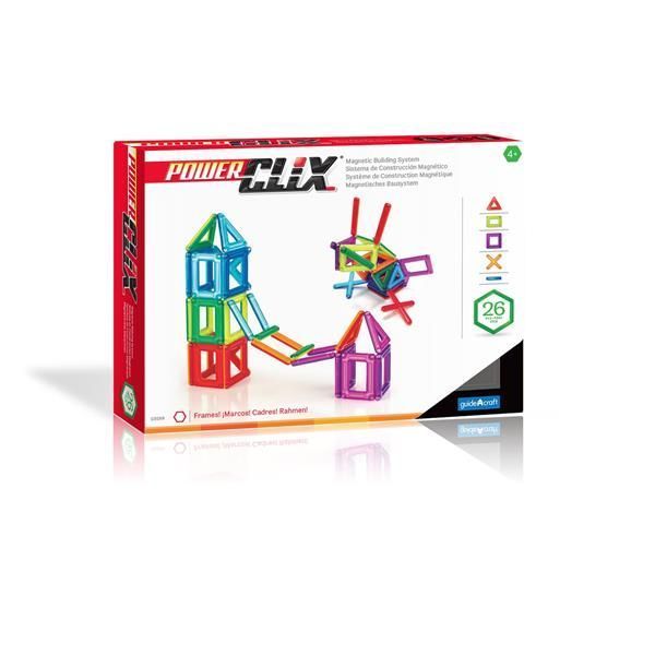 Магнитный конструктор Guidecraft PowerClix Frames, 26 деталей G9199 фото